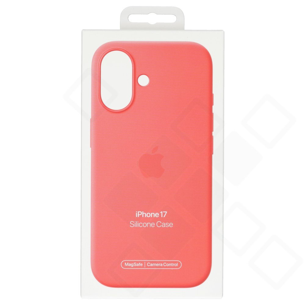 Apple Silicone Case with MagSafe für Apple iPhone 17 - bright guava