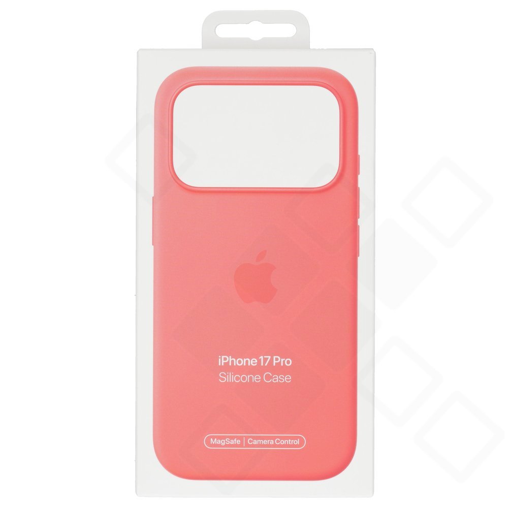 Apple Silicone Case with MagSafe für Apple iPhone 17 Pro - bright guava