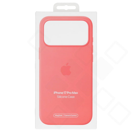 Apple Silicone Case mit MagSafe für iPhone 17 Pro Max – Guavenrot