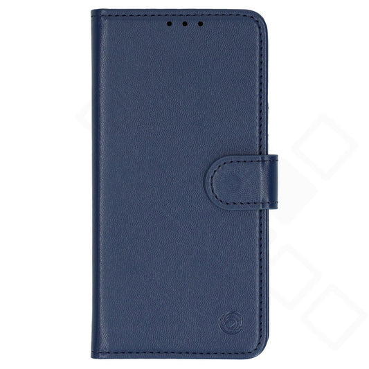 Blaues anco Basic Bookcase aus PU-Leder mit Kartenfach für Apple iPhone 16