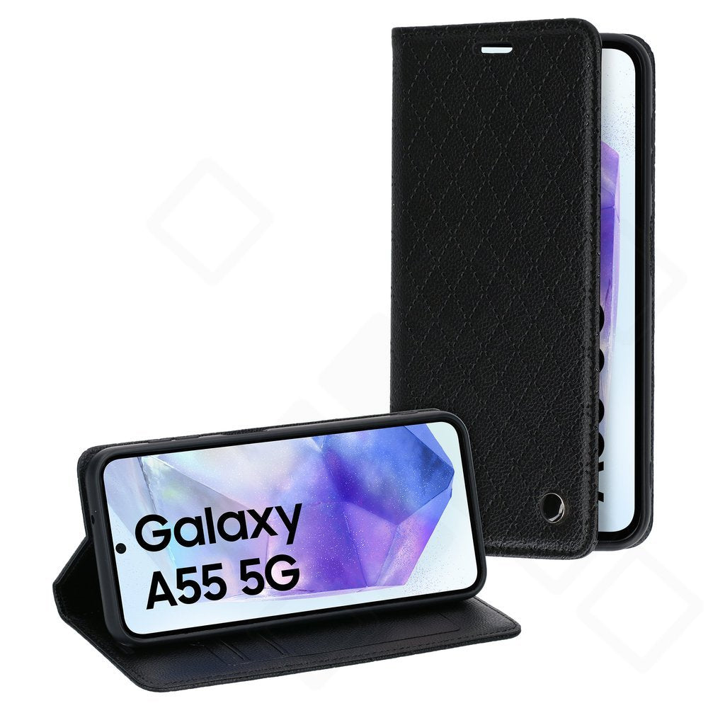 Bookcase Style magnetic für A556B Samsung Galaxy A55 5G - black