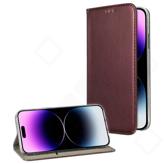 Bookcase basic magnetic für Apple iPhone 14 Pro Max - burgundy