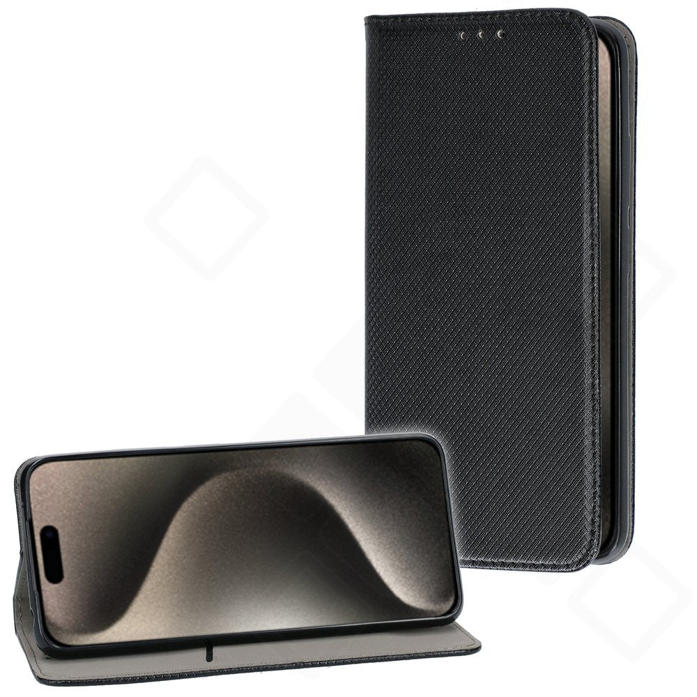 Bookcase basic magnetic für Apple iPhone 15 Pro - black