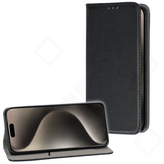 Bookcase basic magnetic für Apple iPhone 15 Pro - black