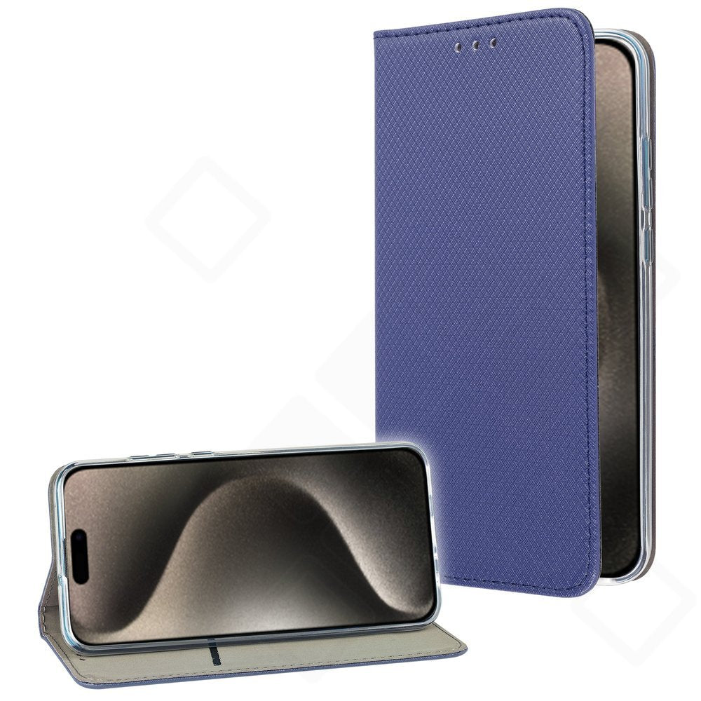 Bookcase basic magnetic für Apple iPhone 15 Pro - navy