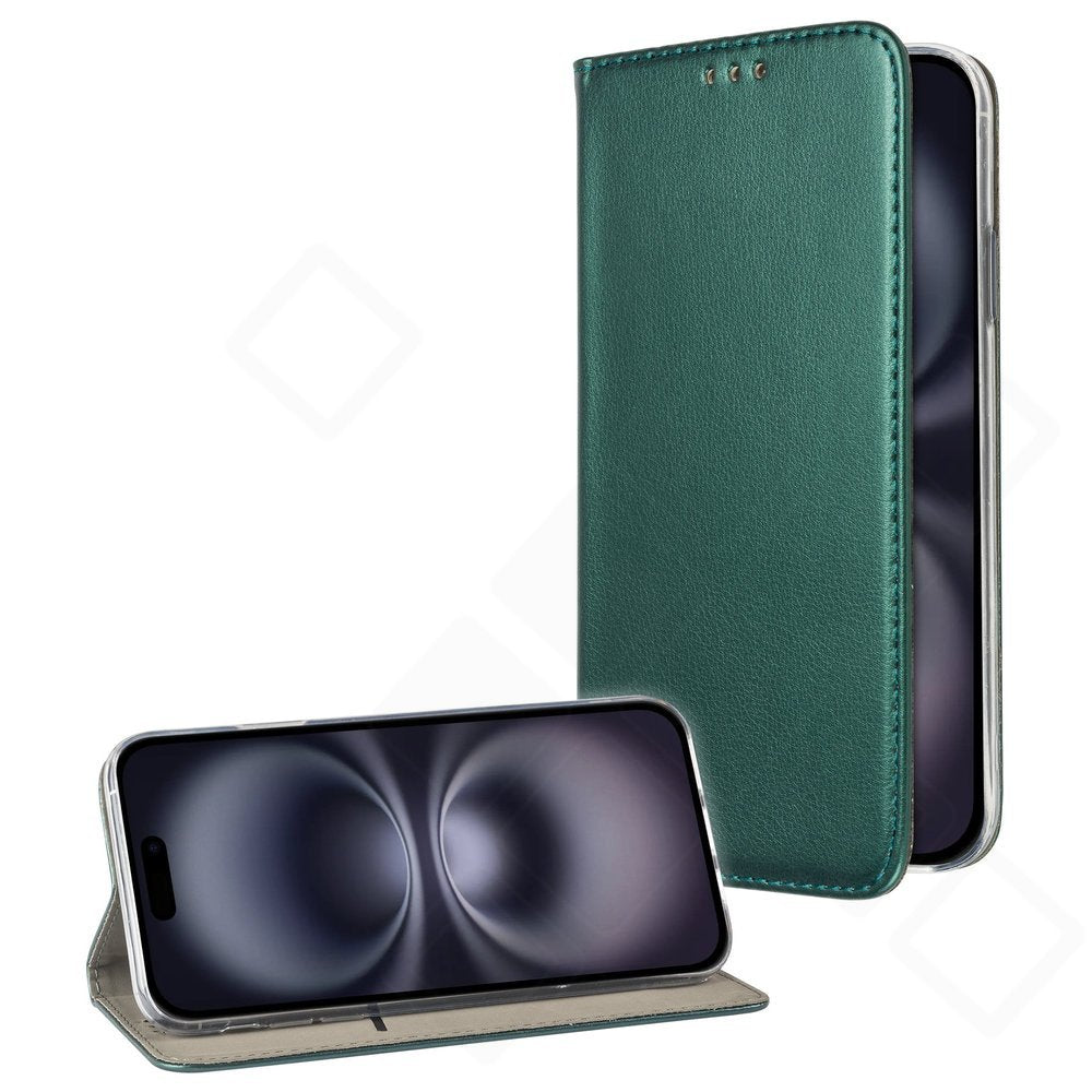 Bookcase basic magnetic für Apple iPhone 16 Plus - green