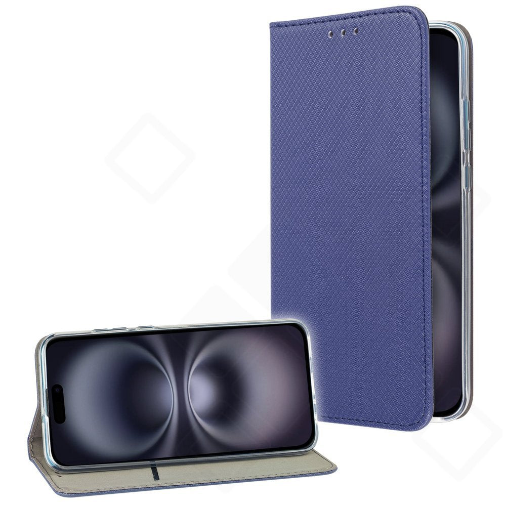 Bookcase basic magnetic für Apple iPhone 16 Plus - navy