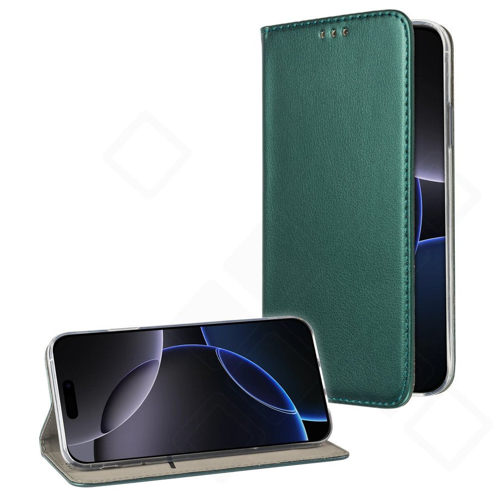 Bookcase basic magnetic für Apple iPhone 16 Pro - dark green