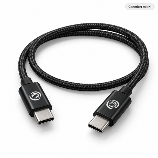 anco Premium USB-C-Kabel 60 W USB 3.2 Gen 2x2 – 2 m, Schwarz