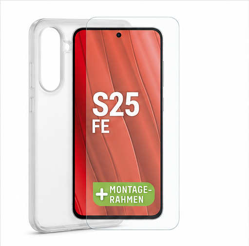 DISPLEX Real Glass + Case für Samsung Galaxy S25 FE – 10H Displayschutz & Schutzhülle