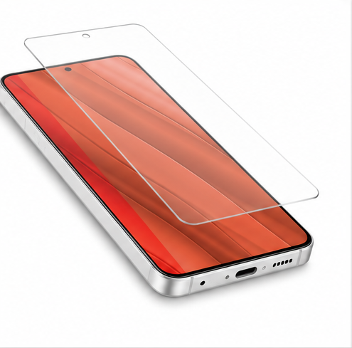 DISPLEX Real Glass + Case für Samsung Galaxy S25 Edge – 10H Panzerglas & Transparentes TPU Case