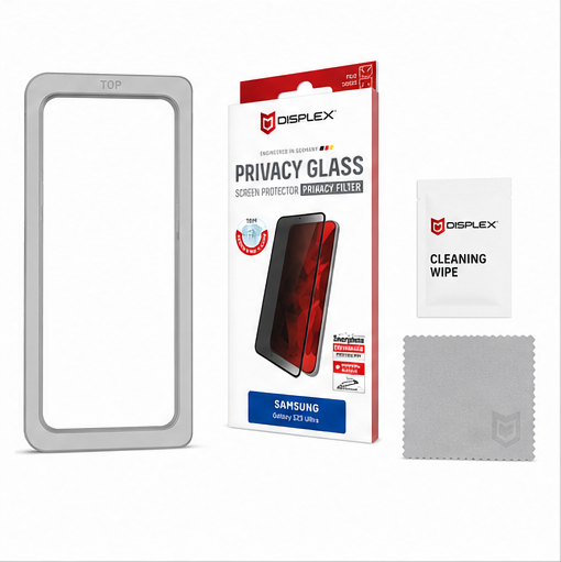 DISPLEX Privacy Glass FC für Samsung Galaxy S25 Ultra – Privacy Panzerglas 10H