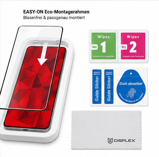 DISPLEX Premium Glass FC für Samsung Galaxy S25 Edge – Full Cover Panzerglas 10H