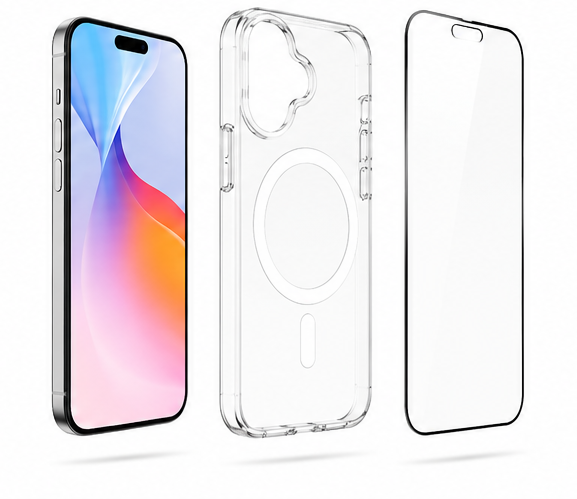 4smarts 360° Protection Set iPhone 16 – MagSafe Hülle & Panzerglas