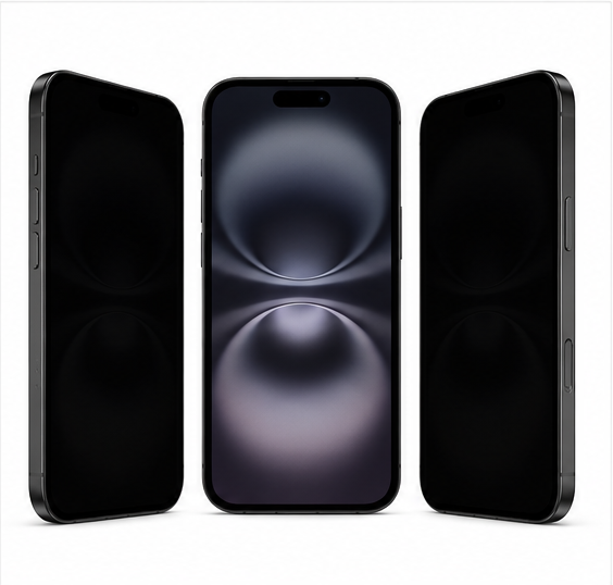 anco Anti-Spy Panzerglas für iPhone 16 – Privacy Schutzglas 9H