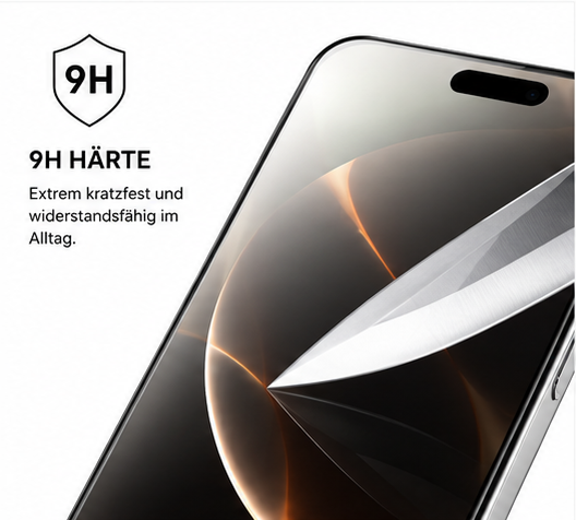 anco Panzerglas Fullscreen für Apple iPhone 16 Pro Max, 17 Pro Max & 18 Pro Max – 9H Schutzglas
