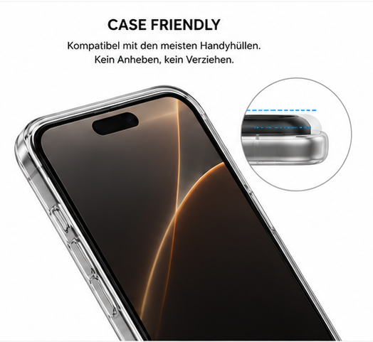 anco Panzerglas Fullscreen für Apple iPhone 16 Pro Max, 17 Pro Max & 18 Pro Max – 9H Schutzglas