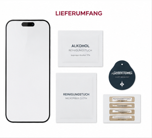 anco Panzerglas Fullscreen für Apple iPhone 16 Pro / 17 / 17 Pro / 18 / 18 Pro Displayschutz Schutzglas 9H