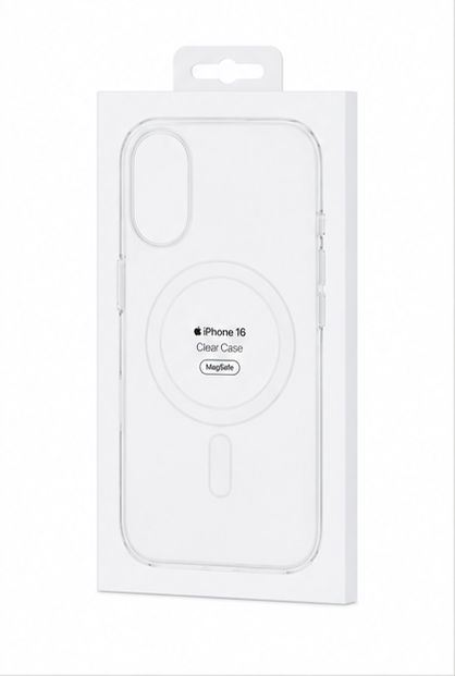 Apple iPhone 16 Clear Case mit MagSafe – Transparente Original Handyhülle, Stoßschutz, Magnetisch