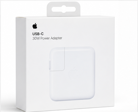 Apple USB-C Power Adapter 30W Original Ladegerät USB-C Schnellladegerät MW2G3ZM/A Weiß