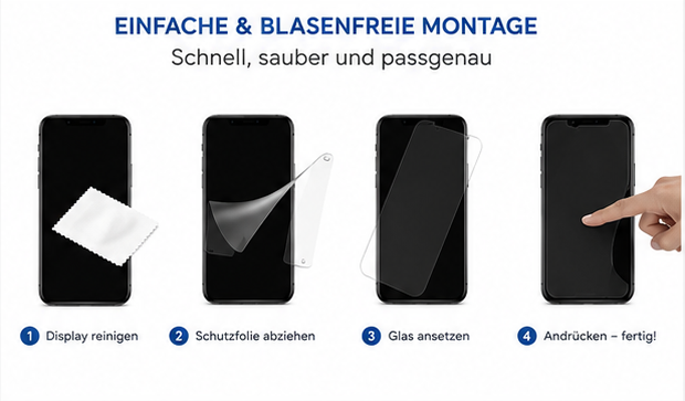 anco Hybrid Glass für Apple iPhone 15 Plus – Flexibles Panzerglas Displayschutz Schutzfolie
