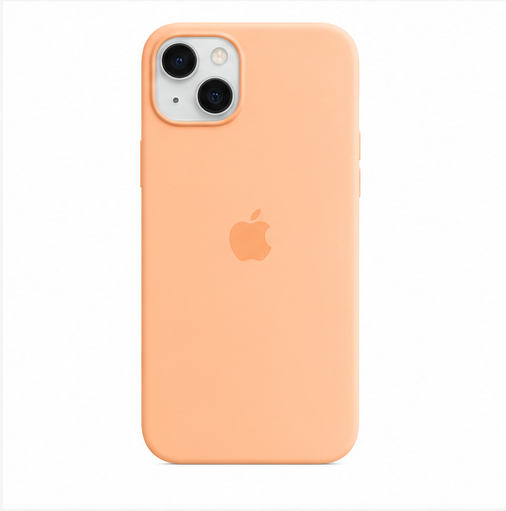 Apple Silicone Case mit MagSafe für Apple iPhone 15 Plus – Original Silikonhülle Sorbet Orange