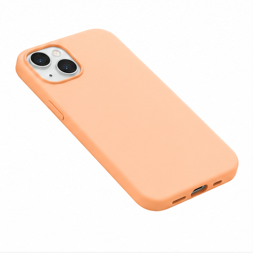 Apple Silicone Case mit MagSafe für Apple iPhone 15 Plus – Original Silikonhülle Sorbet Orange