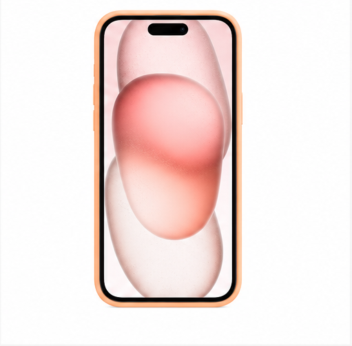 Apple Silicone Case mit MagSafe für Apple iPhone 15 Plus – Original Silikonhülle Sorbet Orange