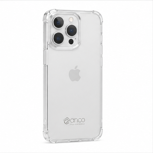 anco Protect Case für Apple iPhone 15 Pro Transparent – Stoßfeste TPU Handyhülle