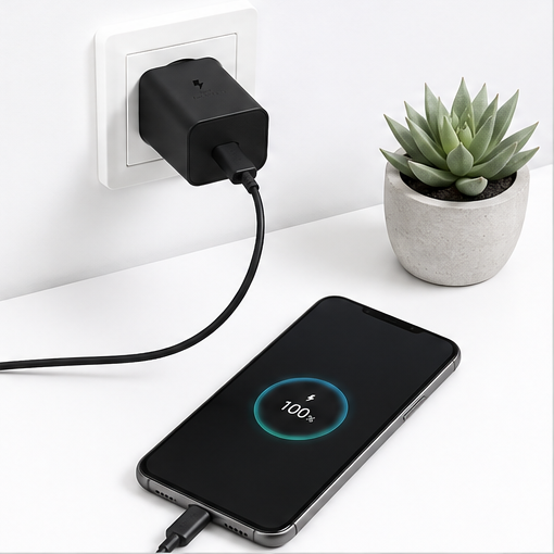 Samsung 45W USB-C Schnellladegerät EP-T4511 Schwarz – Super Fast Charging 2.0