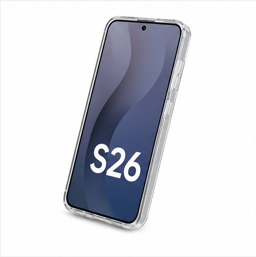 anco Shine Case für Samsung Galaxy S26 (S942B) - transparente Hülle mit Glitzer