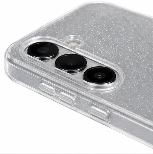 anco Shine Case für Samsung Galaxy S26 (S942B) - transparente Hülle mit Glitzer