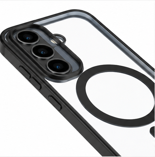 anco Magnetic Chrome Case für Samsung Galaxy S26+ (S947B) - Schwarz
