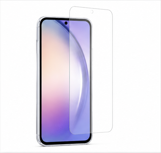 4smarts 360° Starter Set für Samsung Galaxy A55 – Panzerglas + Transparentes Case