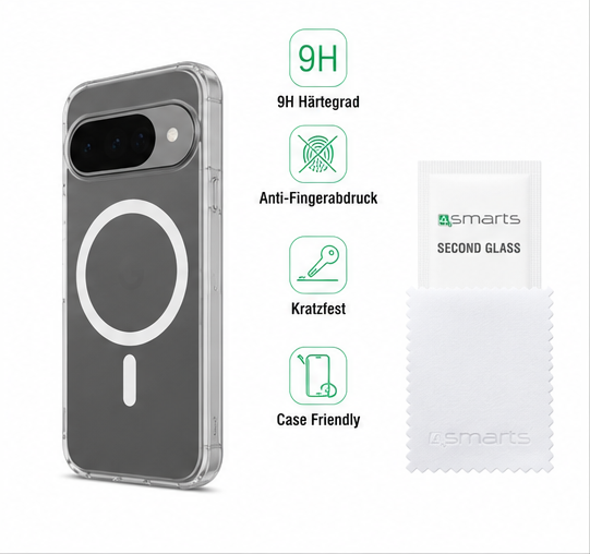 4smarts 360° Premium Protection Set MagSafe für Google Pixel 10 – Hülle + Panzerglas