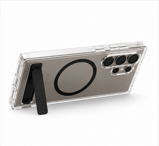 CARE Feature Case für Samsung Galaxy S25 Ultra – Transparent, MagSafe, Kickstand & Qi-kompatibel