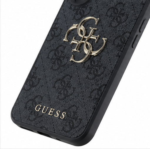 Guess PU 4G Metal Logo Case für Samsung Galaxy S25 Edge