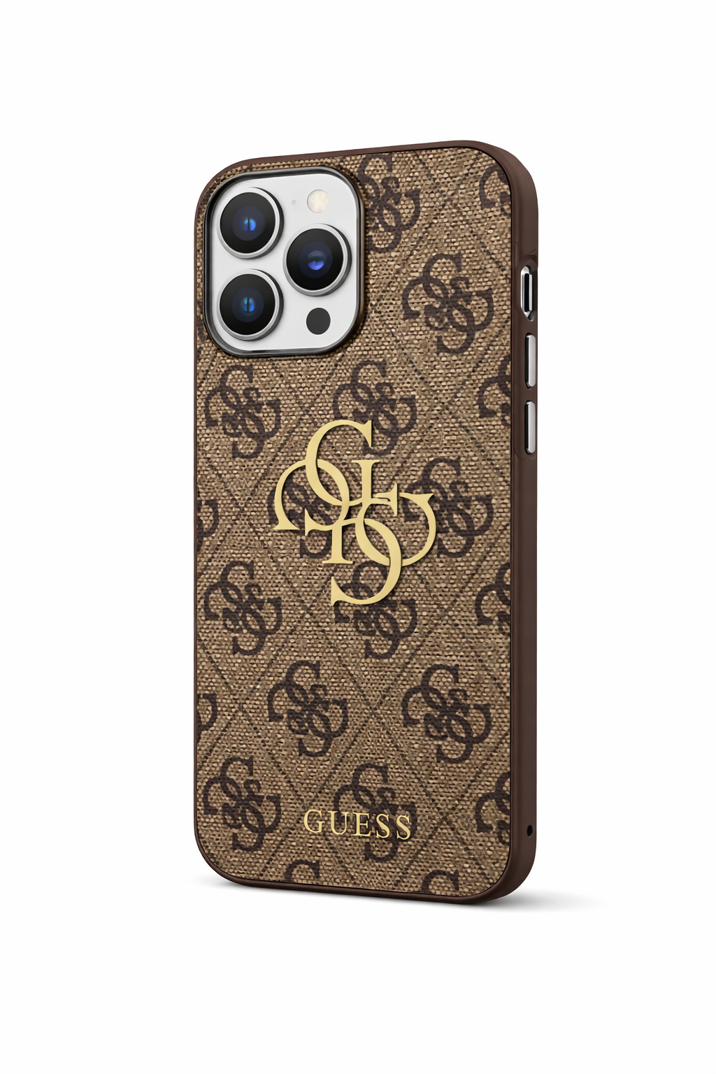 Guess PU 4G Metal Logo Case für Apple iPhone 15 Pro