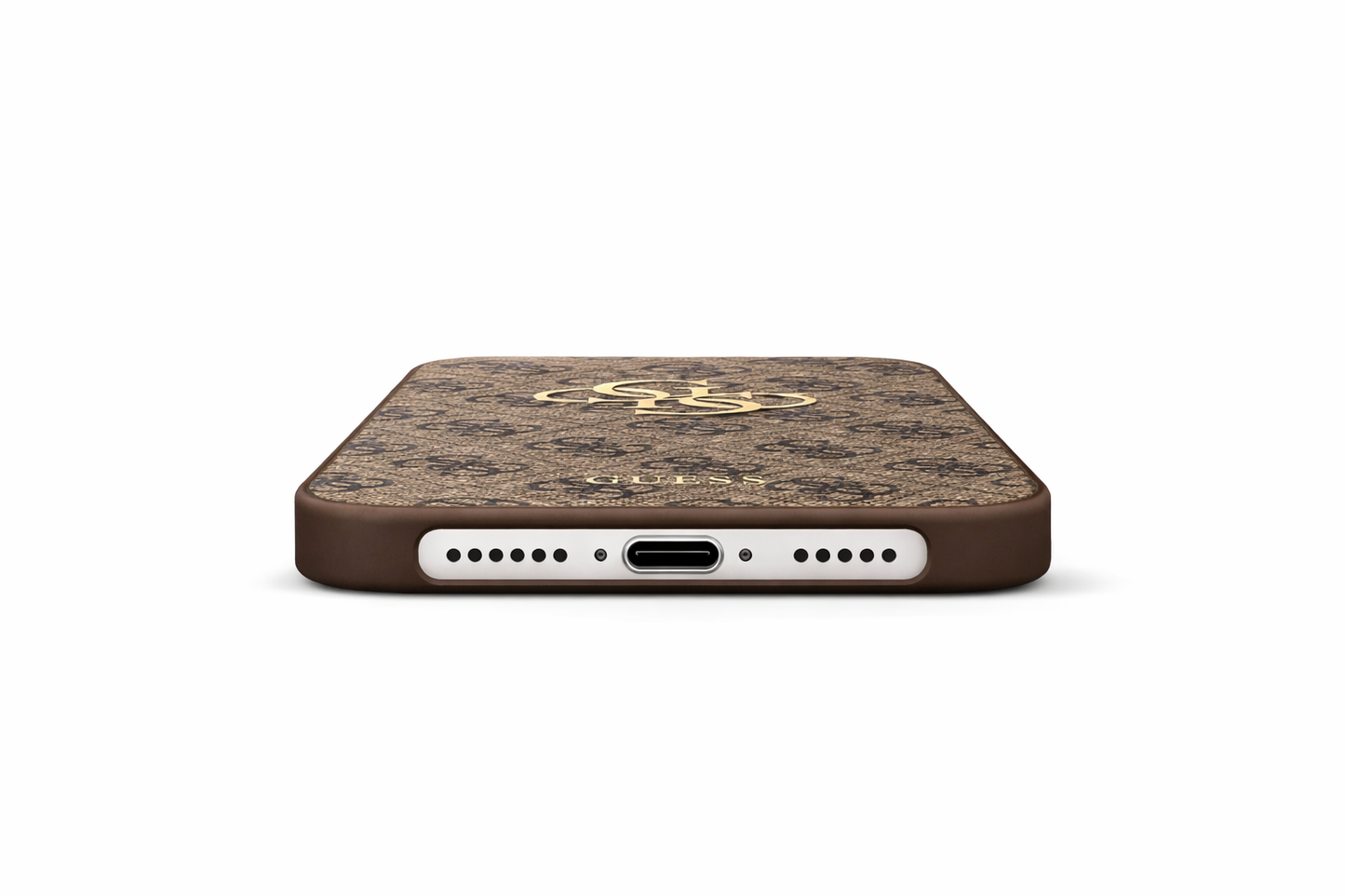 Guess PU 4G Metal Logo Case für Apple iPhone 15 Pro