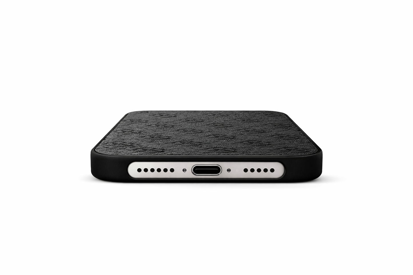 Guess PU 4G Metal Logo Case für Apple iPhone 15 Pro