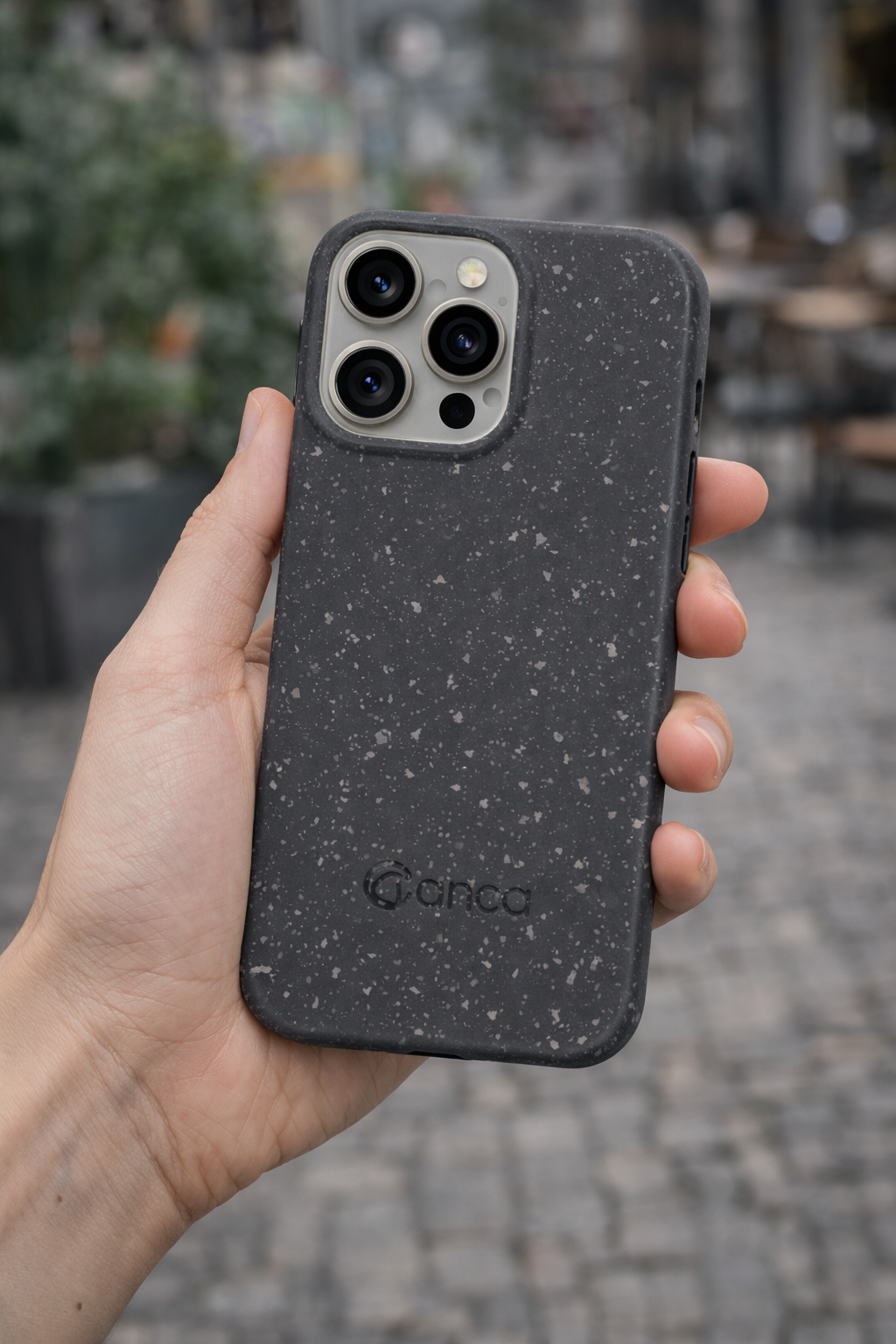 anco Bioly Case für Apple iPhone 15 Pro – Bio Hülle Schwarz
