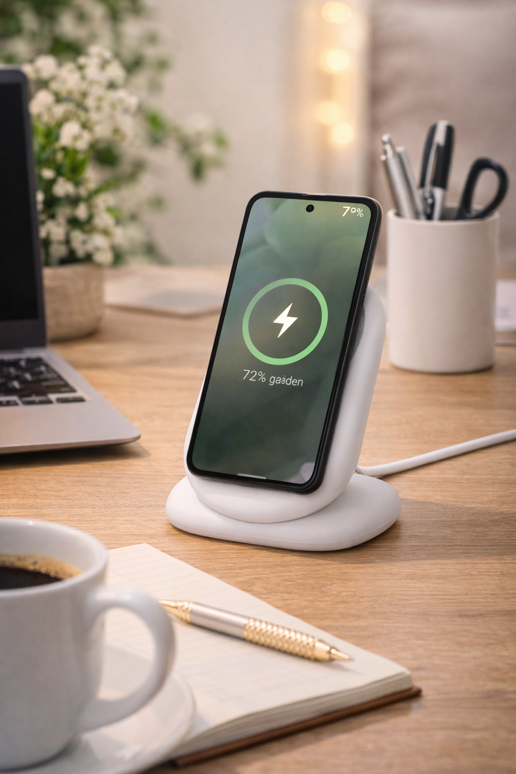 Google PixelSnap Wireless Charger mit Stand 25W für Google Pixel & Qi2 – Snow
