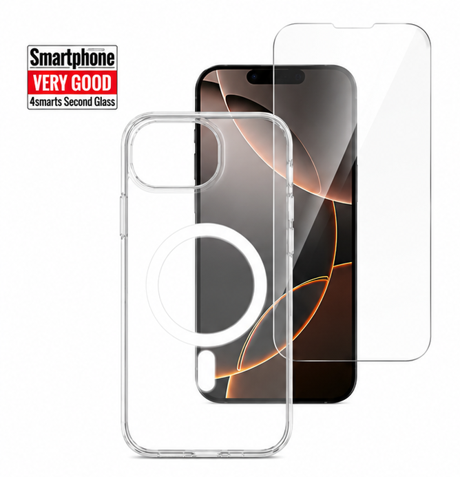 4smarts 360° Schutzset iPhone 17e / 16e – MagSafe Handyhülle & Panzerglas