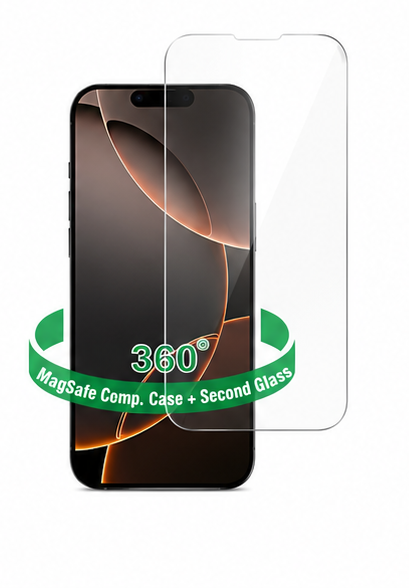 4smarts 360° Schutzset iPhone 17e / 16e – MagSafe Handyhülle & Panzerglas