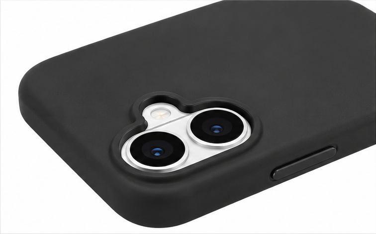 4smarts Silikonhülle für Apple iPhone 16 mit MagSafe – Cupertino Handyhülle Schwarz
