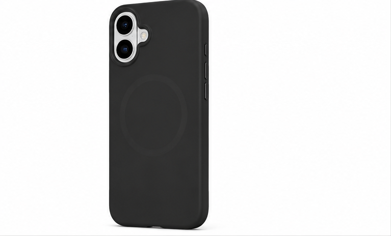 4smarts Silikonhülle für Apple iPhone 16 mit MagSafe – Cupertino Handyhülle Schwarz