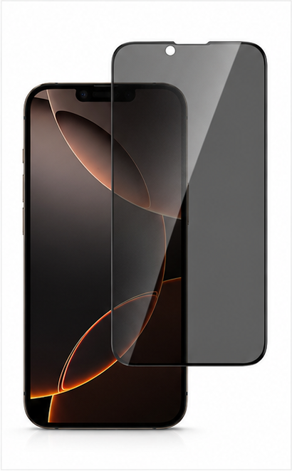 4smarts Privacy Panzerglas für iPhone 17e / 16e – Sichtschutz Schutzglas mit Montagerahmen