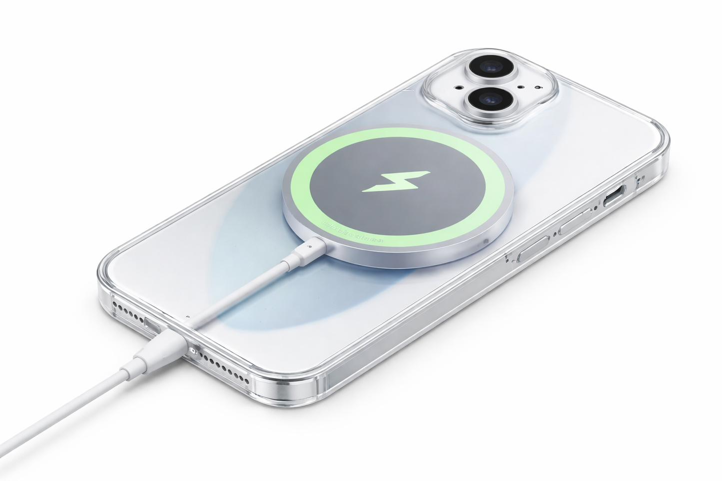 OKKES MagSafe kompatible Hülle für iPhone 16 – Transparent
