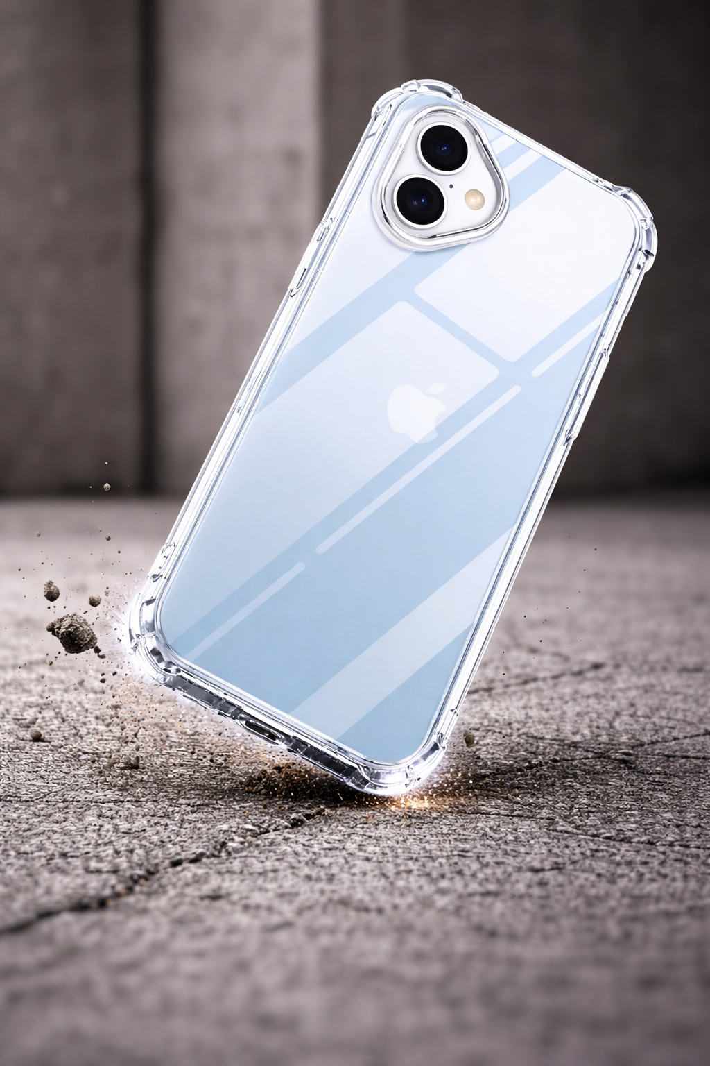 okkes® JUMP PLUS Schutzhülle für Apple iPhone 16 – Transparent