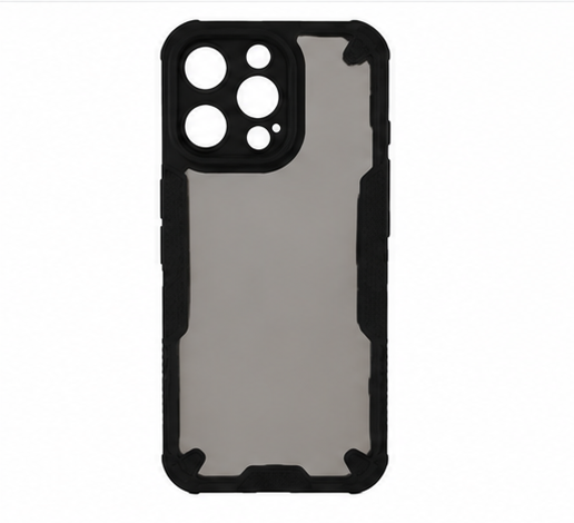 Apple iPhone 16 Pro Max Hülle Schwarz Matt – anco Protect Case Stoßfest Backcover